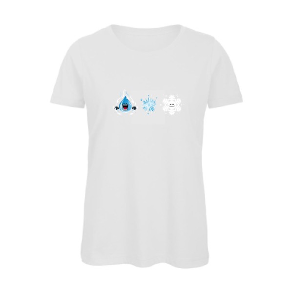 SnowFlake - T-shirt femme bio drôle Femme  -B&C - Inspire T/women - Thème original et drôle -