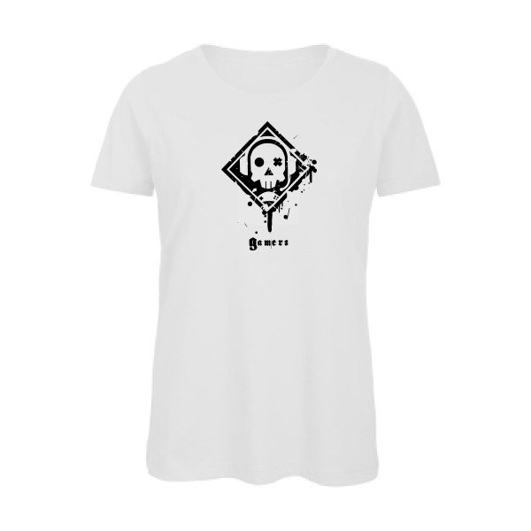 GAMERZ - T-shirt femme bio geek Femme - modèle B&C - Inspire T/women - thème original et inclassable -