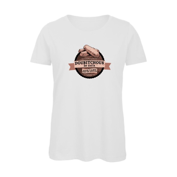 Doubitchous - T-shirt femme bio humoristique -Femme -B&C - Inspire T/women - Thème le pére noël-