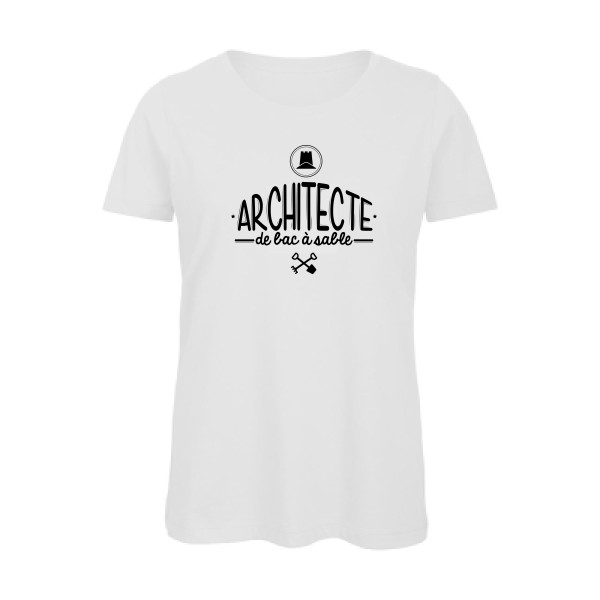 T-shirt femme bio - B&C - Inspire T/women - Architecte de bac à sable
