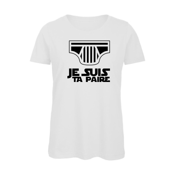 SLIP WARS - T-shirt femme bio original Femme  -B&C - Inspire T/women - Thème humour potache -