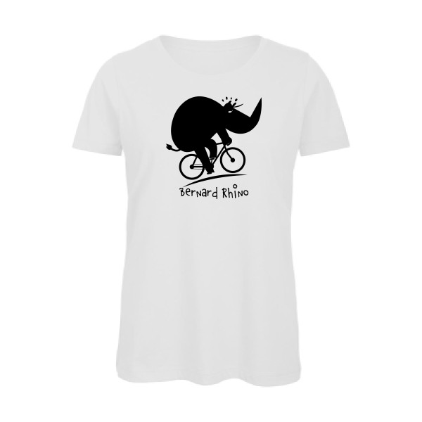 Bernard Rhino-T-shirt femme bio humour velo - B&C - Inspire T/women- Thème humoristique  -