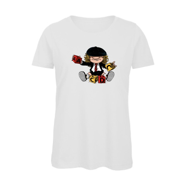 ACDC - T-shirt femme bio  -Le tee-shirt rock original -