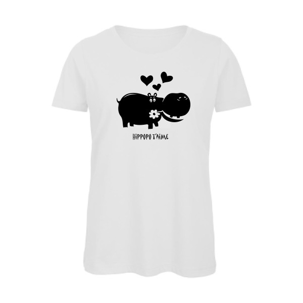 Hippopo t'aime -T shirt bebe -B&C - Inspire T/women