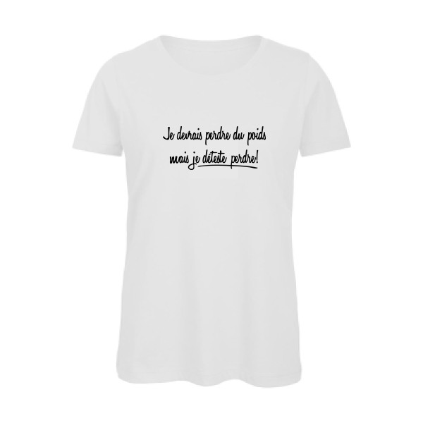 Né pour gagner - T shirt original Femme - modèle B&C - Inspire T/women - thème message et texte -