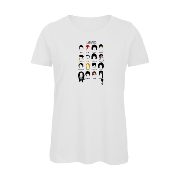 Legends-T-shirt femme bio humoristique - B&C - Inspire T/women- Thème vêtement original -