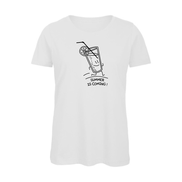 T-shirt femme bio original Femme  - Summer is coming ! - 