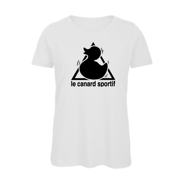 Canard Sportif -T-shirt femme bio humoristique - Femme -B&C - Inspire T/women -thème  humour et parodie - 