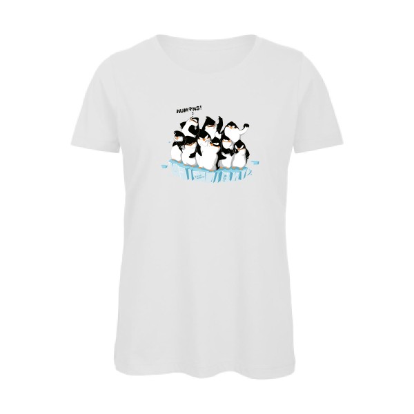 F**king humans ! - T-shirt femme bio ecolo  - modèle B&C - Inspire T/women -thème original -