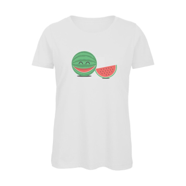 TRANCHE DE RIGOLADE -T-shirt femme bio rigolo imprimé Femme -B&C - Inspire T/women -Thème humour enfantin -