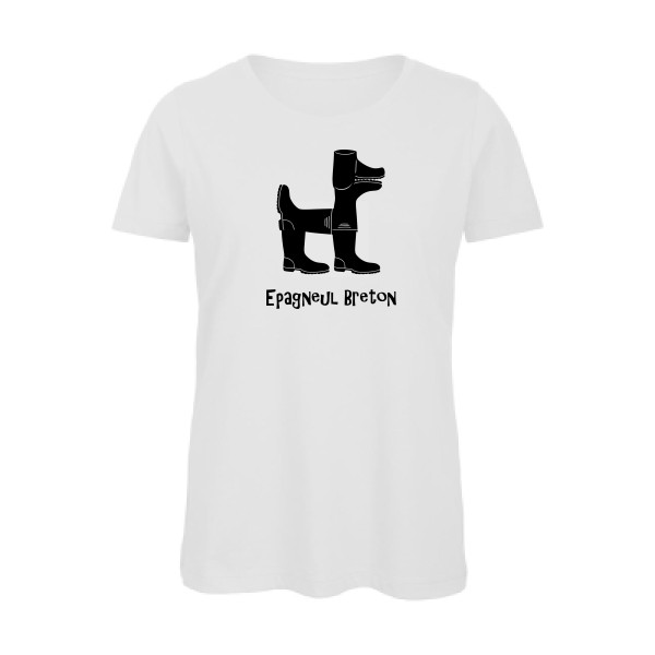 T-shirt femme bio Femme original - Epagneul breton - 