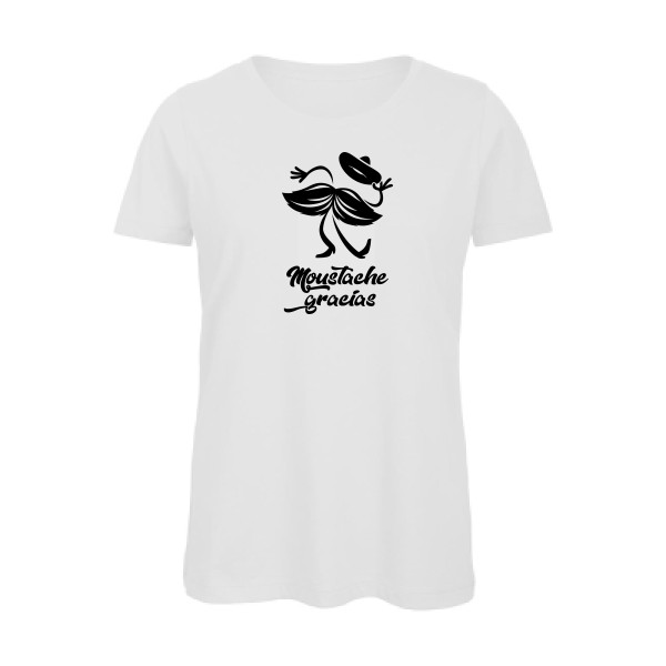 Presqu'spagnol - T-shirt femme bio délire pour Femme -modèle B&C - Inspire T/women - thème absurde et humour -
