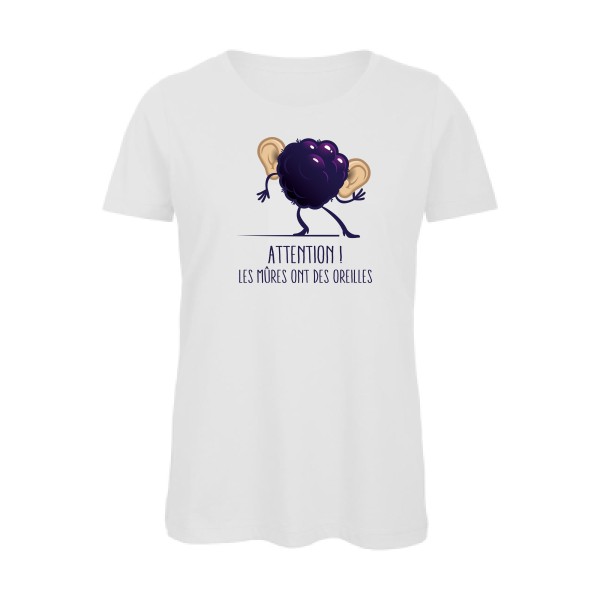 T-shirt femme bio rigolo-Mûres -B&C - Inspire T/women