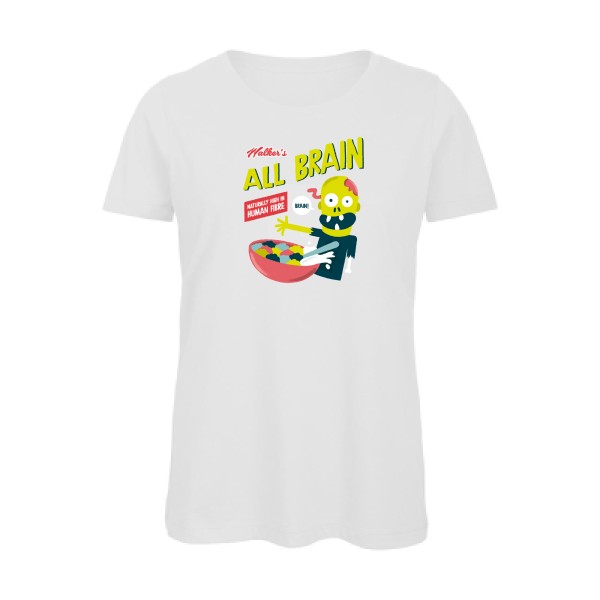 T-shirt femme bio original et drole Femme - All brain - 