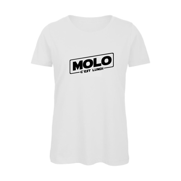 Molo c'est lundi -T-shirt femme bio Femme original -B&C - Inspire T/women -Thème original-