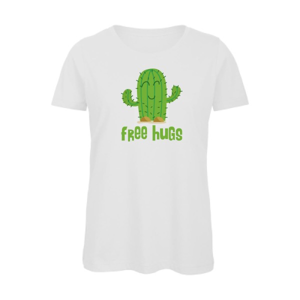 FreeHugs- T-shirt femme bio Femme - thème tee shirt humoristique -B&C - Inspire T/women -