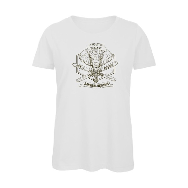 Hannibal Heritage - T shirt original Femme - modèle B&C - Inspire T/women - thème vintage -