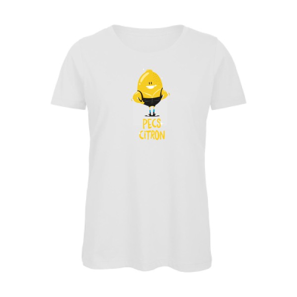 Pecs Citron - T-shirt femme bio -T shirt parodie -