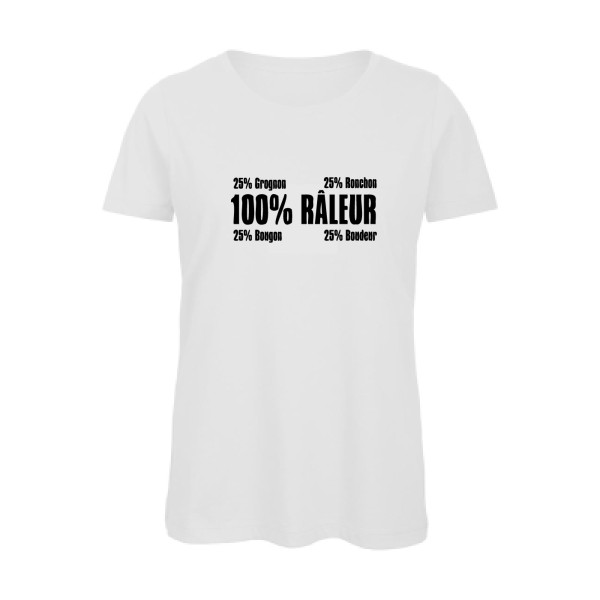 Râleur - T-shirt femme bio Femme original et drôle  - thème humour-B&C - Inspire T/women