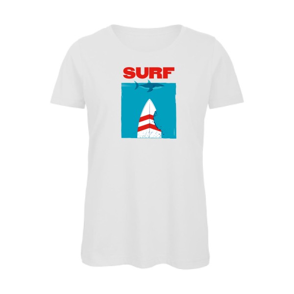 SURF -T-shirt femme bio sympa  Femme -B&C - Inspire T/women -thème  surf -