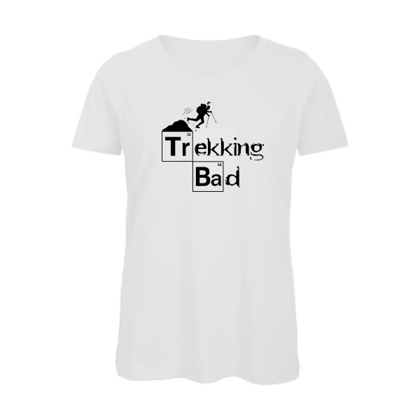 Trekking bad - T-shirt femme bio  - Vêtement original -
