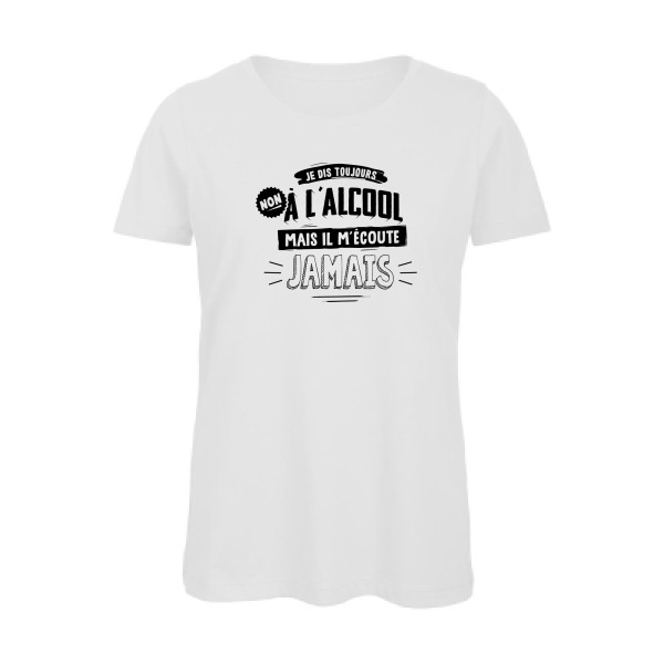 T-shirt femme bio - B&C - Inspire T/women - Non à l'alcool 