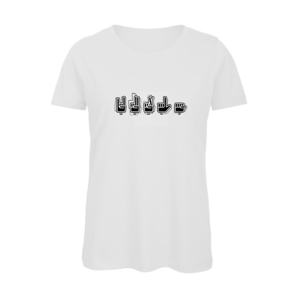 T-shirt femme bio Femme original - HURLE !!! -