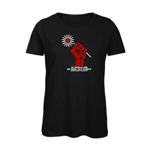 Resistance Pacifiste - T-shirt femme bio original Femme  -B&C - Inspire T/women - Thème peace and love -