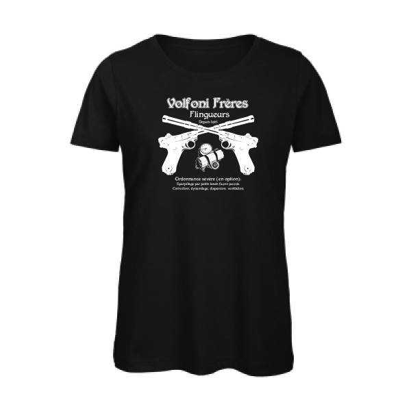Volfoni Frère -T-shirt femme bio  Femme  vintage -B&C - Inspire T/women -thème  rétro et vintage - 
