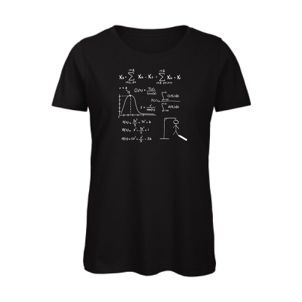 Mathhhh - T-shirt femme bio drôle Femme - modèle B&C - Inspire T/women -thème humour et math -