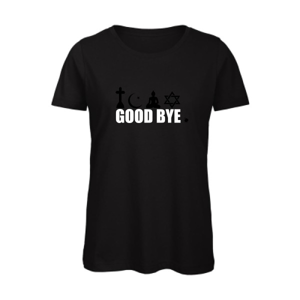 T-shirt femme bio Femme original - Good bye - 