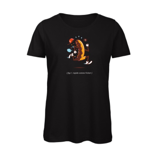 Rapide 3 -T-shirt femme bio dessin - Femme -B&C - Inspire T/women -thème  humour et absurde - 