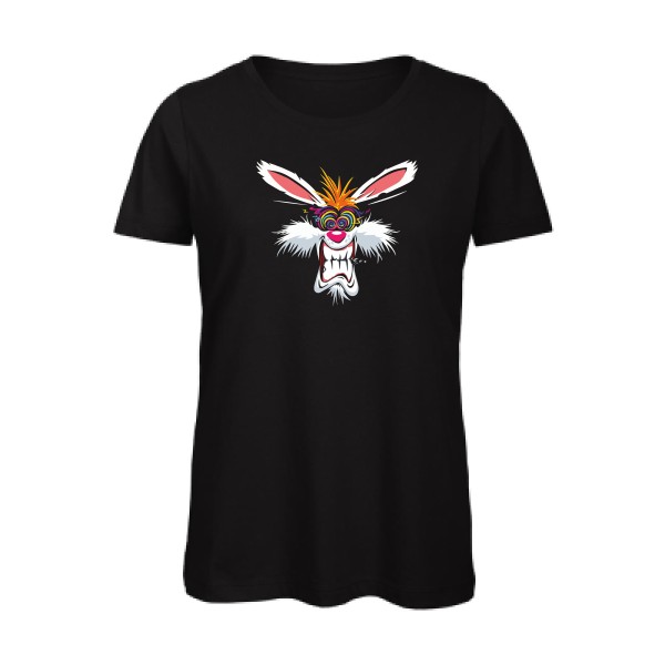 Rabbit  - Tee shirt humoristique Femme - modèle B&C - Inspire T/women - thème graphique -