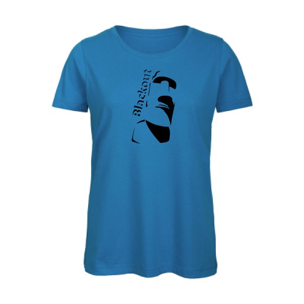 T-shirt femme bio Femme original - Moai -
