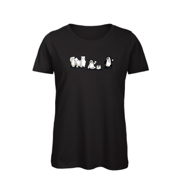 T-shirt femme bio - B&C - Inspire T/women - I just wanna be a panda