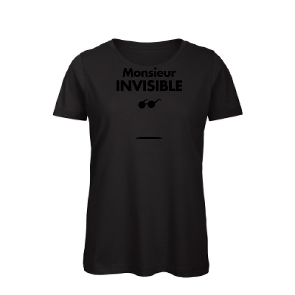 T-shirt femme bio - B&C - Inspire T/women - monsieur INVISIBLE
