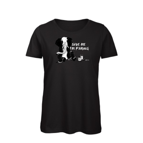 T-shirt femme bio - B&C - Inspire T/women - pandaléphant