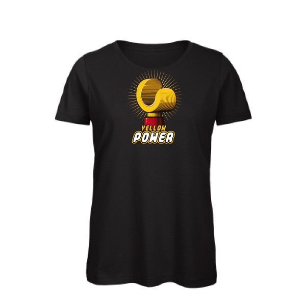 T-shirt femme bio - B&C - Inspire T/women - Yellow Power
