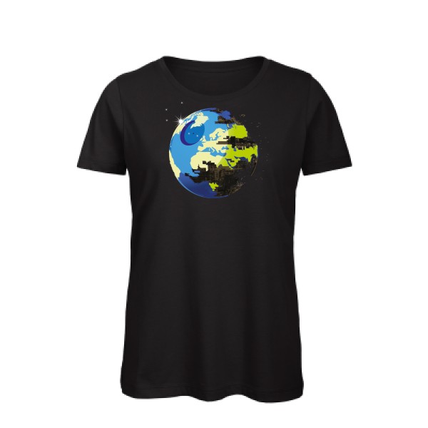 T-shirt femme bio - B&C - Inspire T/women - EARTH DEATH