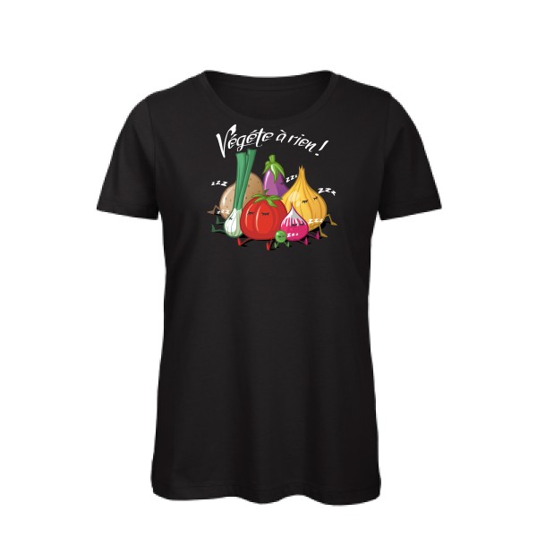 T-shirt femme bio - B&C - Inspire T/women - Vegete à rien !