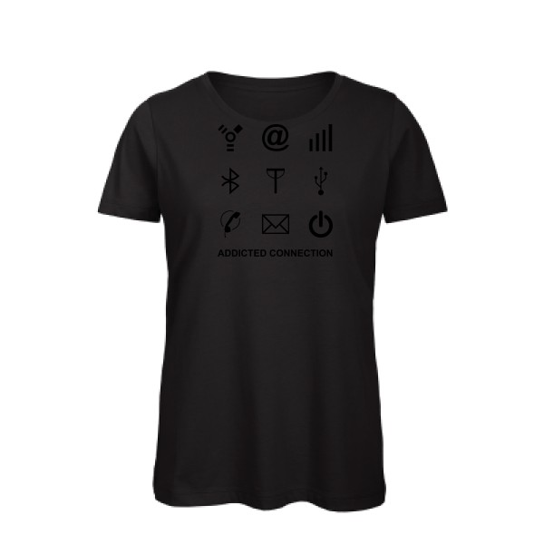 T-shirt femme bio - B&C - Inspire T/women - Addicted connection