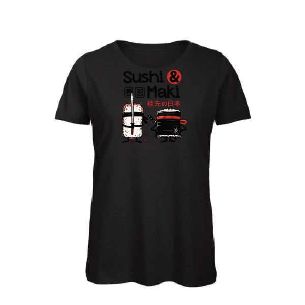 T-shirt femme bio - B&C - Inspire T/women - Sushi et Maki