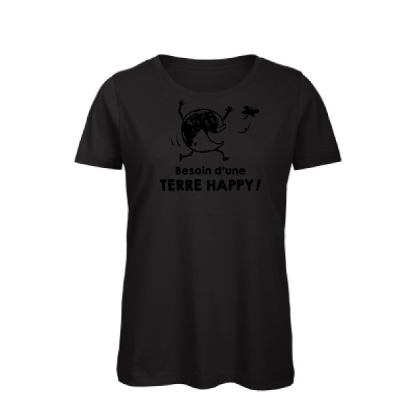 T-shirt femme bio - B&C - Inspire T/women - TERRE HAPPY !