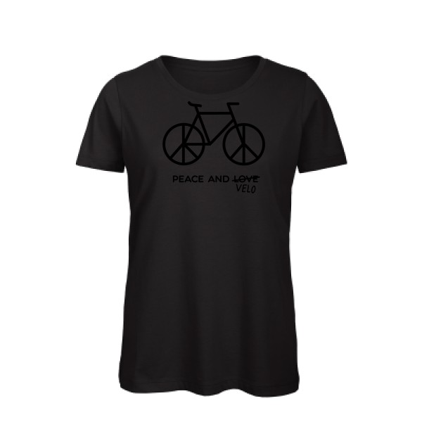 T-shirt femme bio - B&C - Inspire T/women - Peace and vélo