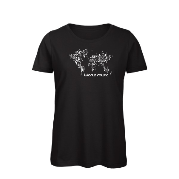 T-shirt femme bio - B&C - Inspire T/women - World music