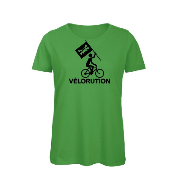 Vélorution- T-shirt femme bio Femme - thème velo et humour -B&C - Inspire T/women -