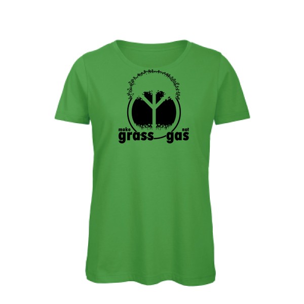 make grass, not gas-T shirt ecolo -B&C - Inspire T/women