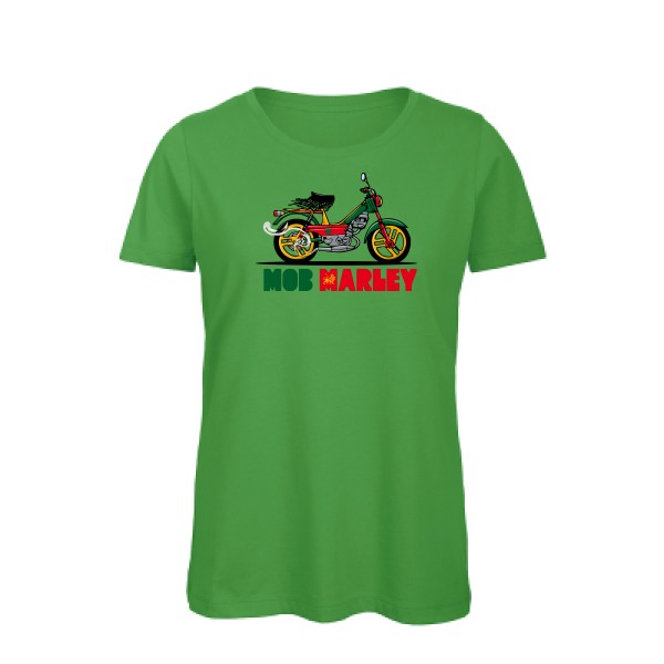 Mob Marley - T-shirt femme bio reggae Femme - modèle B&C - Inspire T/women -thème musique et bob marley -