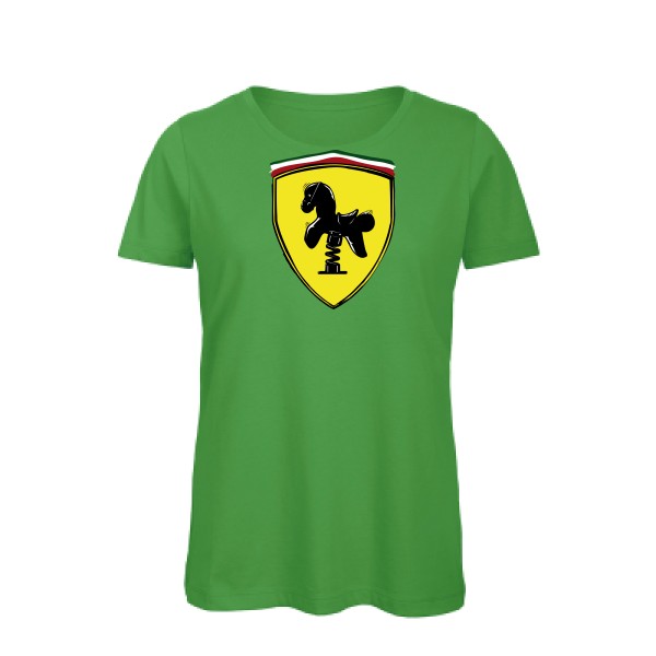 Ferrari -T-shirt femme bio parodie pour Femme -B&C - Inspire T/women - thème  automobile - 