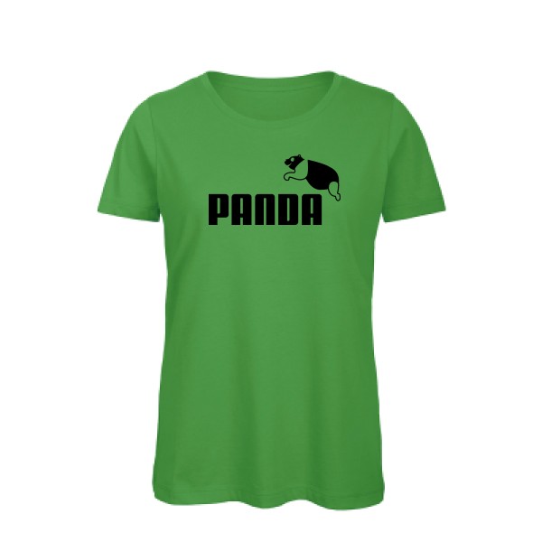PANDA - T-shirt femme bio parodie pour Femme -modèle B&C - Inspire T/women - thème humour et parodie- 